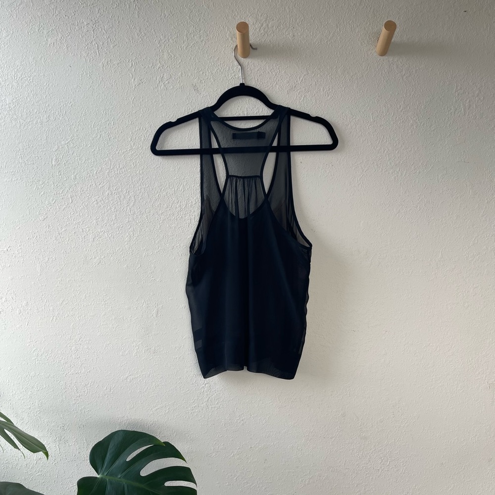 Patterson J Kincaid Oversized Ruffled Racerback Tank - Picture 4 of 4